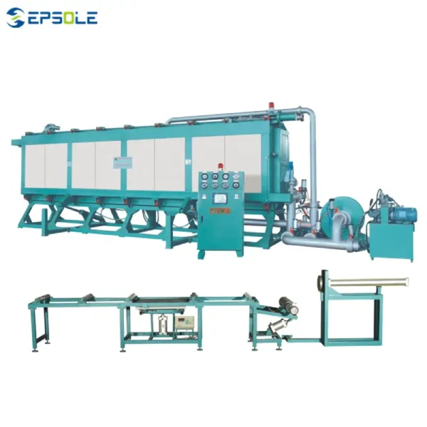 eps block moulding machine blue