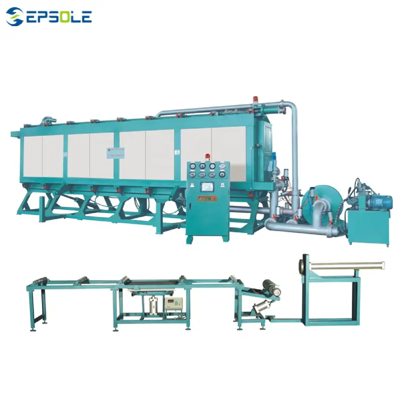 eps block moulding machine blue