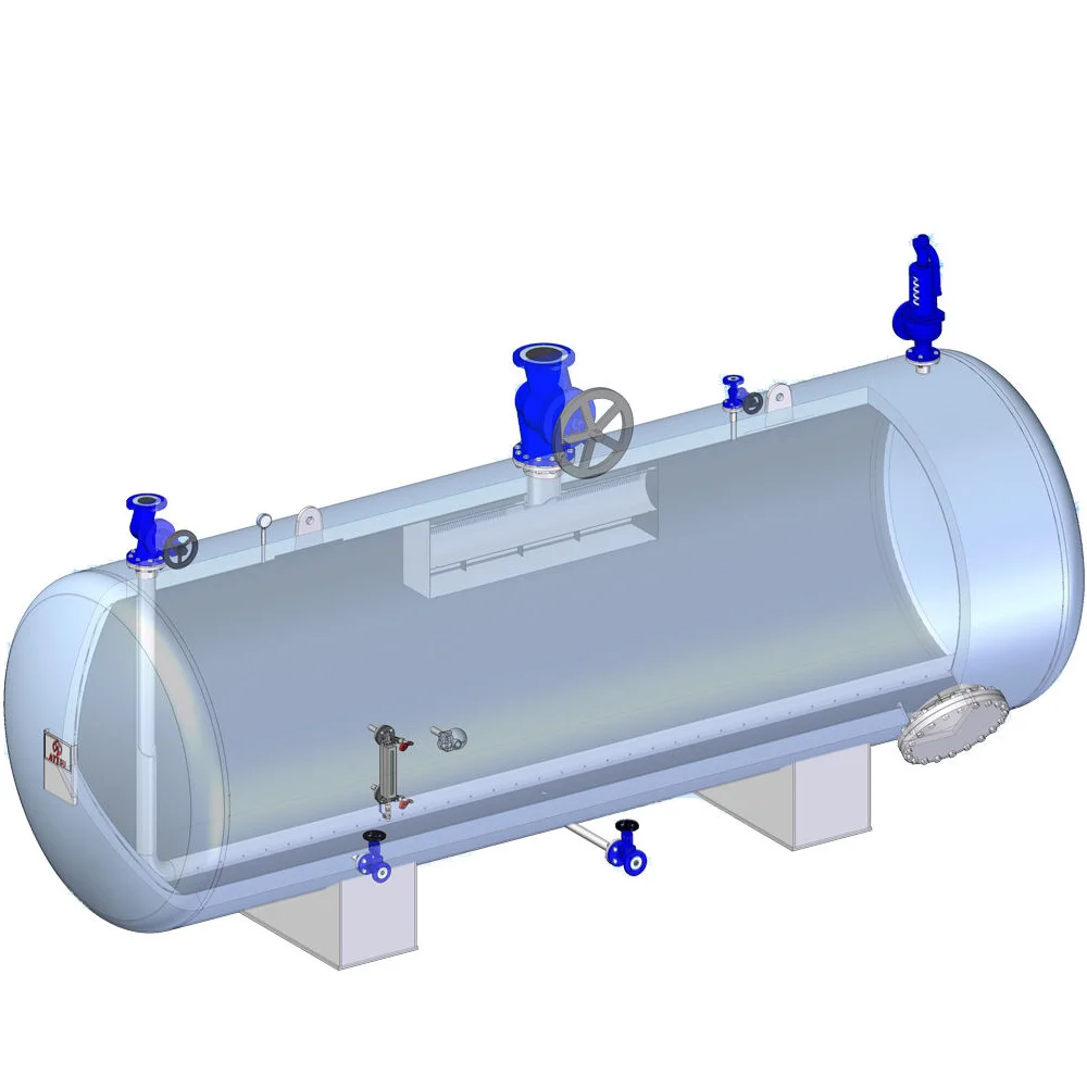 Steam accumulator for eps plant