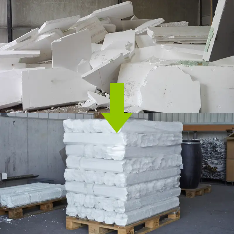 eps foam waste recycling