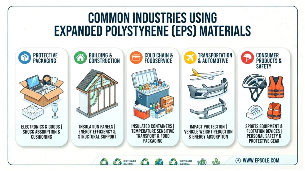 common industries using expanded polystyrene materials