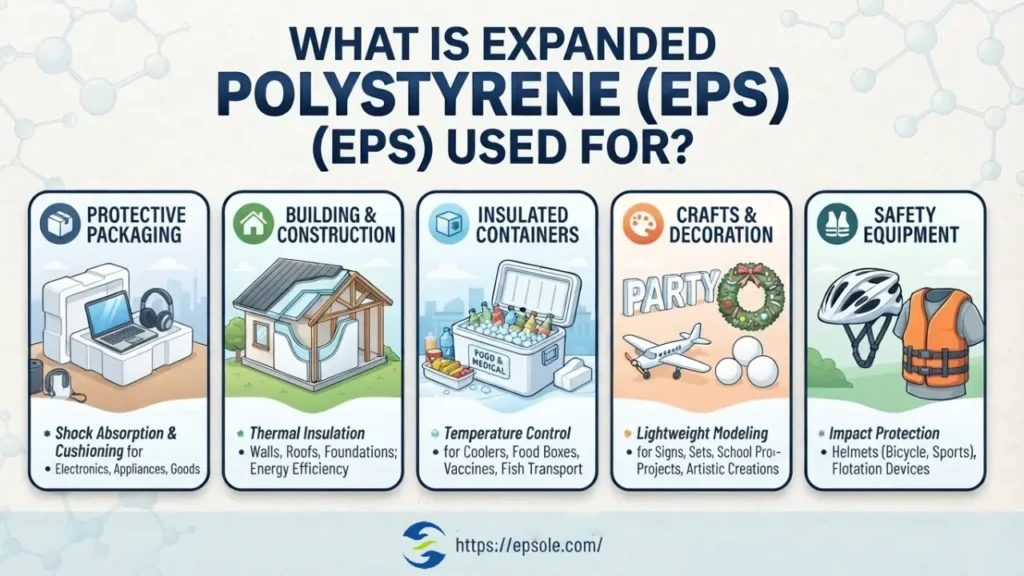 what is expanded polystyrene used for