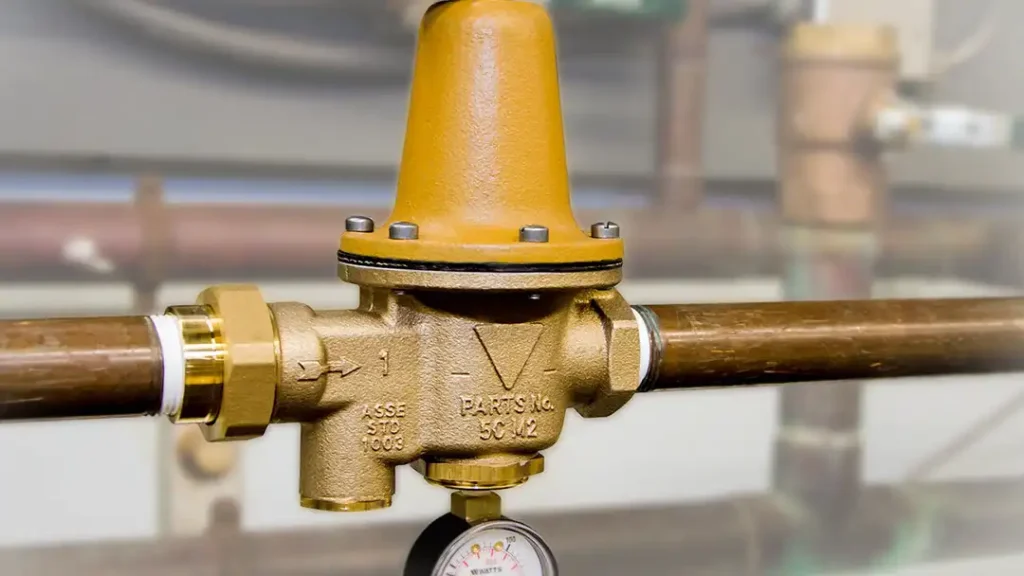 what should water pressure regulator be set at