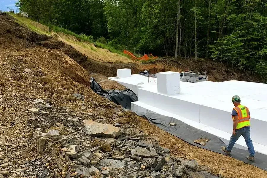 Geofoam Fill Slope Stabilization