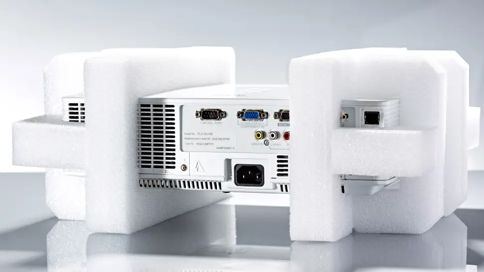 styrofoam for electronic device packaging