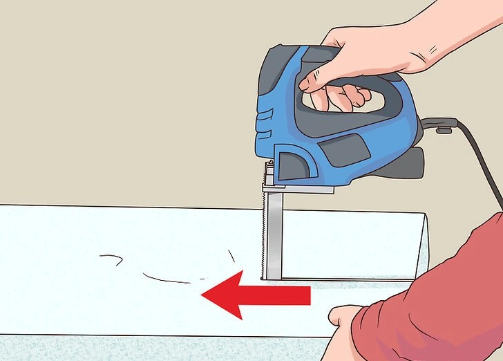 Cut foam with a saw