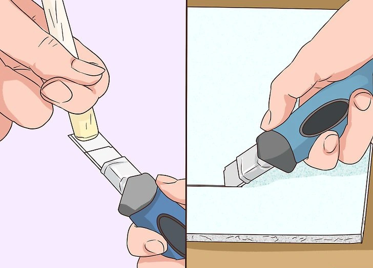 Wax a blade to cut foam efficiently