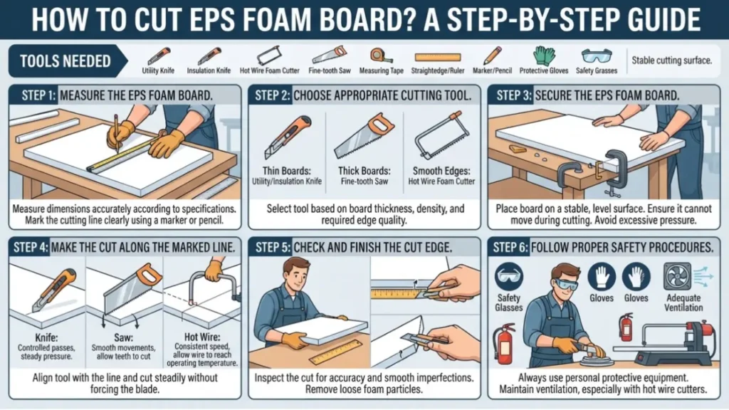 how do you cut eps foam board