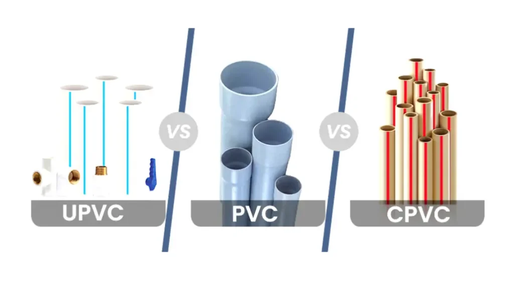 upvc 与 pvc 与 cpvc