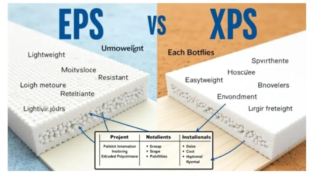 eps foam and xps foam