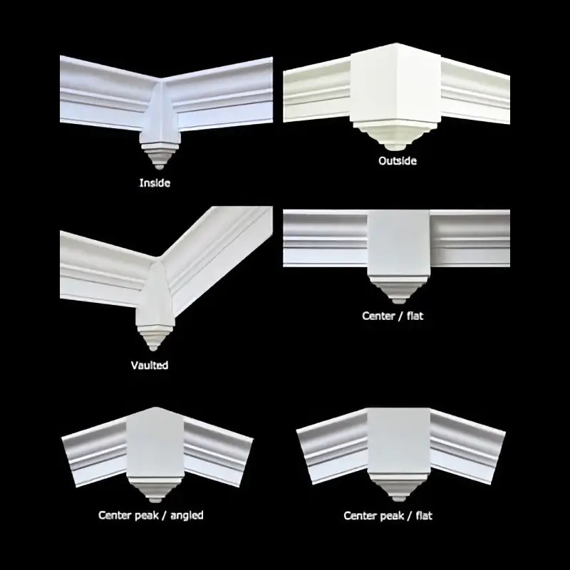 styrofoam crown molding shapes