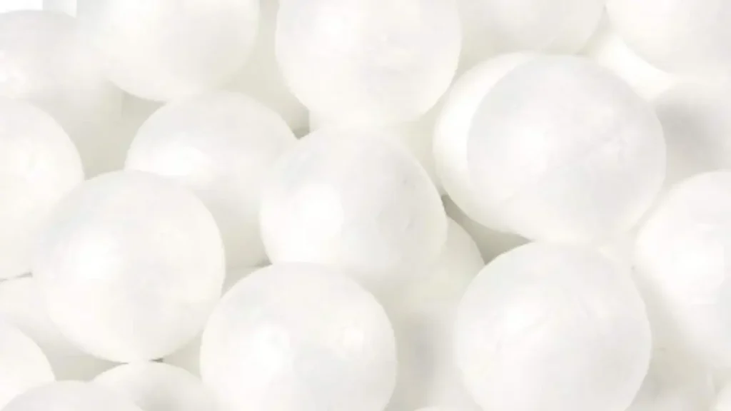 what are styrofoam balls made of