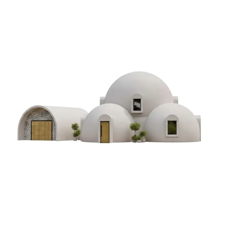 eps dome houses white
