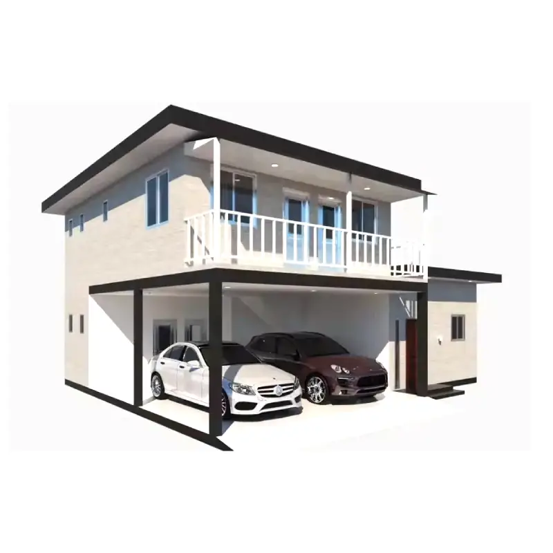 eps prefab house with car