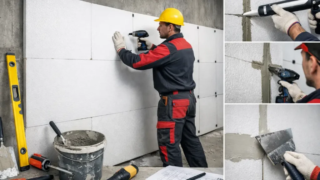 eps wall panel installation process