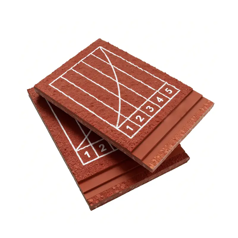 running track with etpu granules