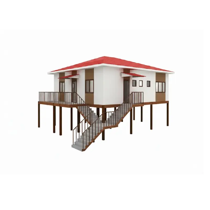 stilt eps prefab house