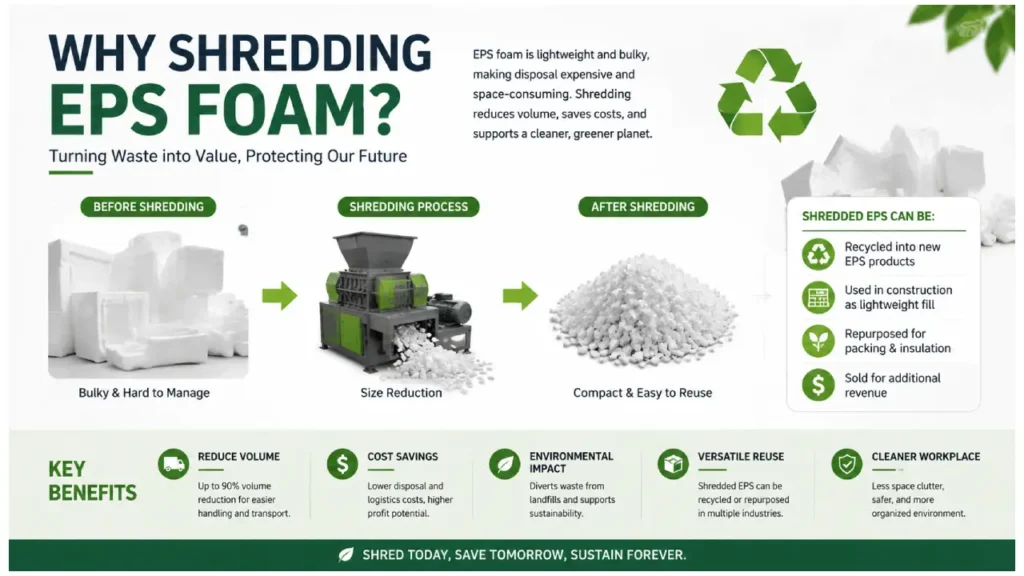 why shredding eps foam