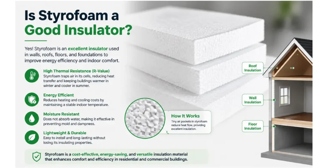 is styrofoam a good insulator