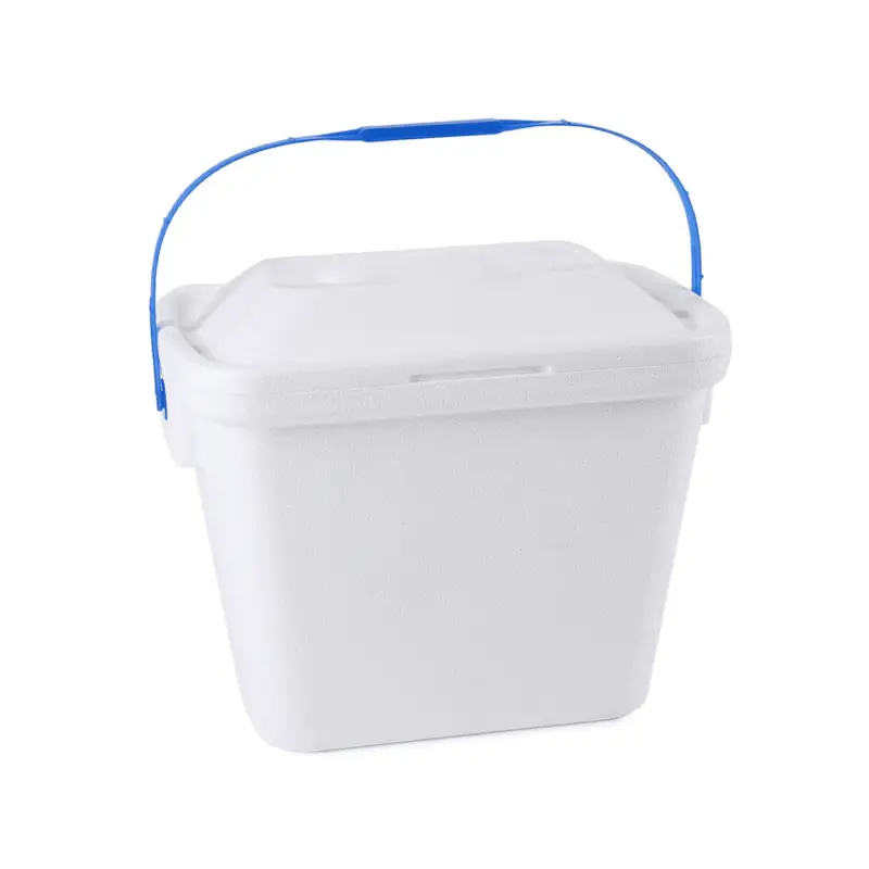 styrofoam ice bucket with handle