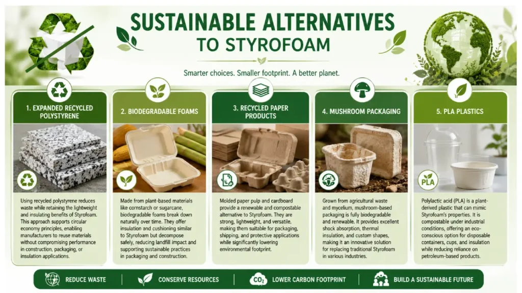 sustainable alternatives to styrofoam