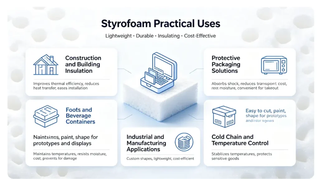 styrofoam practical uses