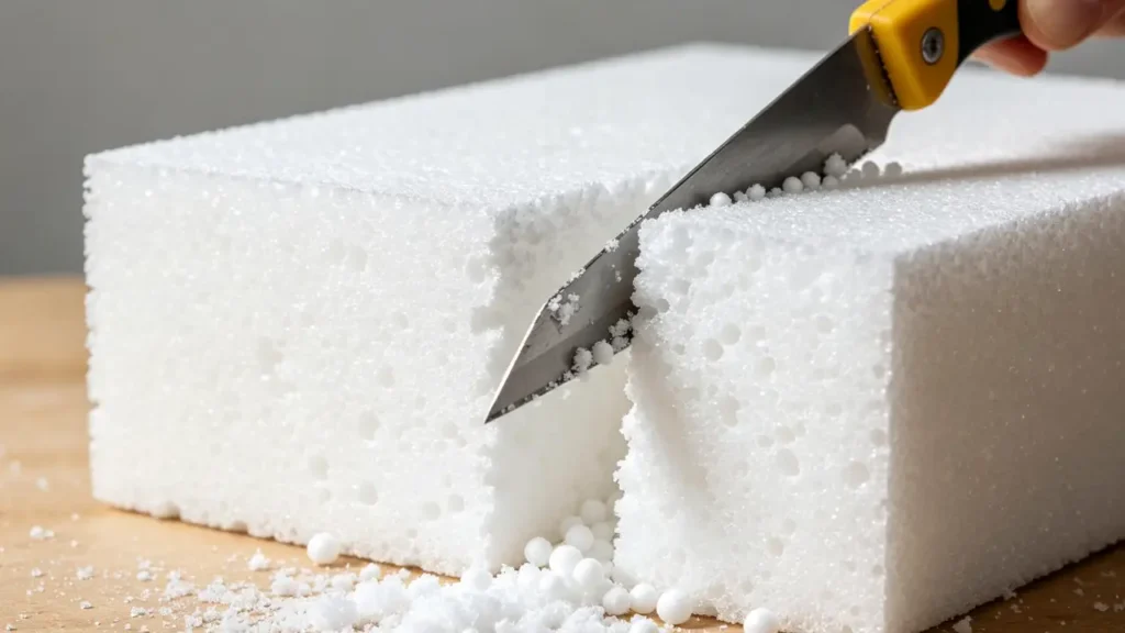 when to cut styrofoam