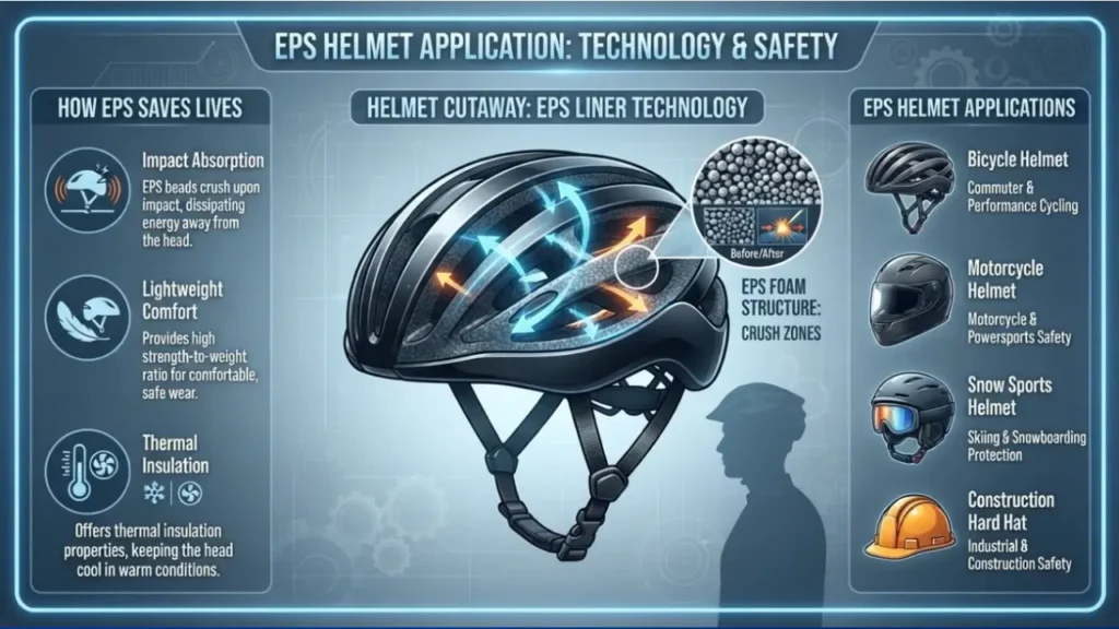 uses of eps helmets